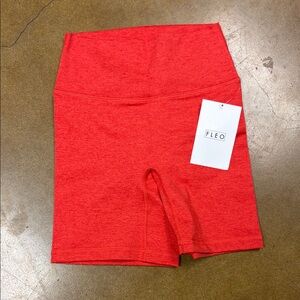 Fleo Women's Vibrant Red Athletic Shorts